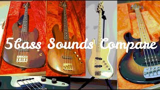 80's moon JJ bass sounds compare and musicman stingray1976 and sago slap