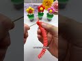 স্ট্র দিয়ে তৈরি ফুল🥰🥰 flowers made of straw youtubeshorts shots dry craftideas crafts