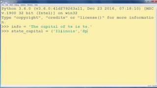String Formatting % in Python - Format Values as Strings