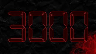 Countdown from 3000 to 0 in RED