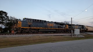 A 3rd Gen Tuned K5LA On CSX 3114 As G062-27 Heads South Off The A-Line - Pembroke, NC