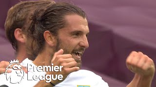 Jay Rodriguez heads Burnley in front of West Ham | Premier League | NBC Sports