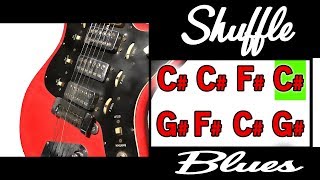 Medium Blues Backing Track in C# |  Medium Blues Backing Track in Db