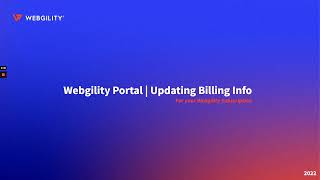 How to Update your Billing Information