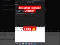 javascript interview question | reverse() method in javascript #shorts #shortvideo #javascript