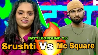 Mc Square vs Srushti Tawade biggest Fight 👊( BATTLEGROUND 2.0) - MTV Hustle 2.0 new promo review
