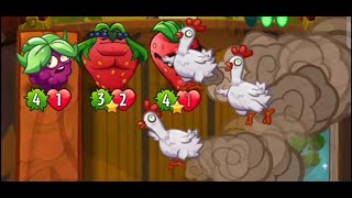 Group of Berries vs The Chickening | PvZ heroes