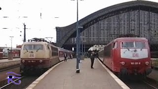 Hauptbahnhof Köln DB Eisenbahnalltag Dezember 1995 und Mai 1996