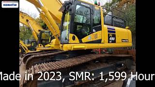 We have a low hours EPA Plated Used Komatsu PC490LC-11 Excavator for sale – 2023 with 1,599 hours.