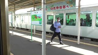 2023.07.01　JR板柳駅　リゾートしらかみ4号 秋田行き到着【五能線・HB-E300系・橅編成・8524D】　2023.07.01