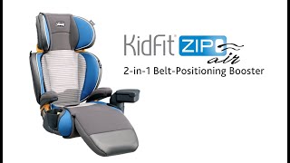 Chicco KidFit Zip Air 2-in-1 Belt-Positioning Booster Car Seat