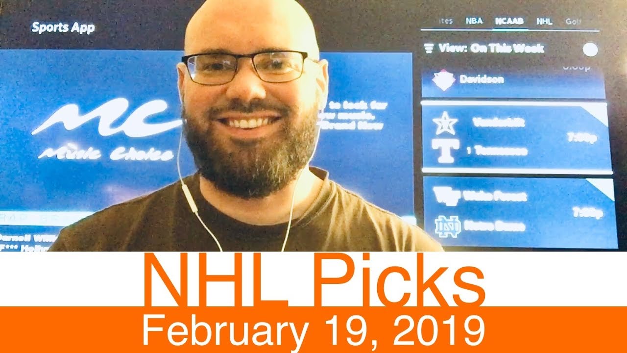 NHL Picks (2-19-19) | Hockey Sports Betting Expert Predictions Video ...