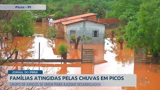 Grupo de amigos se unem para ajudar famílias atingidas pelas chuvas em Picos