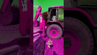 Jcb 3dx loader pink jcb #jcb #excavator #shorts