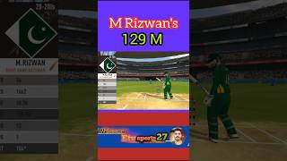 Rizwan's 129m Trademark Sixer 🤩😋 in Rc Swipe | What A Shot | #rcswipe #cricket ytshorts