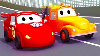 توم شاحنة الجر| رسوم متحركة  للأطفال في مجال الإنشاءات " شاحنات ومركبات