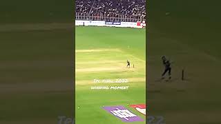 ipl final winning moment