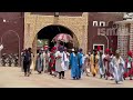 Shigar Mai Martaba Sarkin Kano Alh Aminu Ado Bayero gida bayan kammala zaman fada a yau.