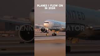 All the planes I flew in in 2024 #avgeek #2024 #aviation #plane