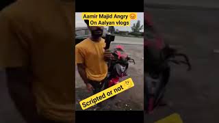 Aamir Majid Angry 😡 on Aalyan vlogs 🔥 @aamir__majid @aalyanvlogs1299 #viral #short  #shorts