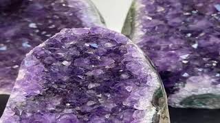 Natural Crystal Cluster Amethyst Stone Geode   Raw Quartz Minerals Real Uruguay Home Decoration