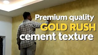 Gold Rush Colour Cement Texture/ഗോൾഡിഷ് പോലെ ഒരു സിമെൻറ് ഡിസൈൻ.@Mano929