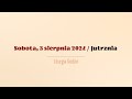 #Jutrznia | 3 sierpnia 2024