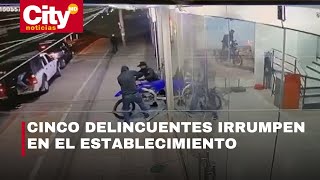 En video: ladrones rompen vidrio de local y roban dos motocicletas | CityTv