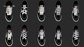 vans lace styles