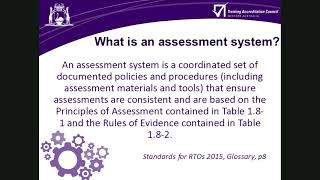 Assessment (Part 1) – Design and Development of an Assessment System