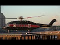 london heliport sikorsky s92 engine start and takeoff g fxct