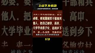 上世紀新中國，上山下鄉運動，為什么讓他們恐懼？