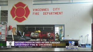 Second person died after apartment fire in Vincennes