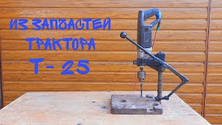 How to make a homemade drilling machine. Simple do-it-yourself drill stand