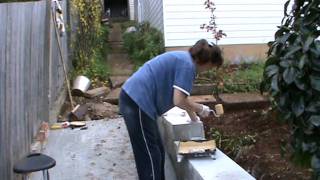 Backyard Blitz Part 3 - Completing the concrete retaining walls and building a fence on them
