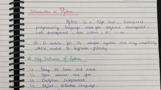 Python Lec 1 | Introduction to Python | Origin of Python | Comparison with other Languages |Comments