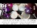 鼓譜【學生系列】 就忘了吧 1k drum cover by 宇辰 動態鼓譜