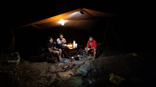 Travel trip Sleep overnightពីរយប់ពីថ្ងៃជីផាតអូទឹកវេទបោះតង់ចាប់បង្កងភ្នំជាមួយពូគ្រឿន