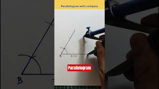 How to draw Parallelogram with compass ✅🤔