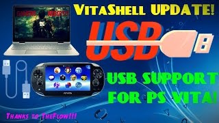 USB Support For PS Vita!!! TheFlow VitaShell Update!!! Install Guide!