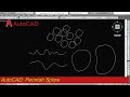 Tutorial atocad - Cara membuat garis tidak beraturan menggunakan Spline