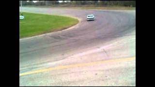 Dan Bailey Jeff Parish hot lapping Owosso Speedway