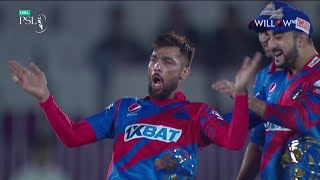 Mohammad Amir 4 wickets vs Peshawar Zalmi| 17th Match - Peshawar Zalmi vs Karachi Kings