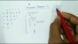 9- Number Pattern in JAVA (hindi)