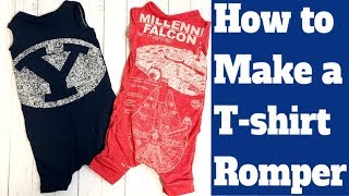 HOW TO MAKE A BABY'S T-SHIRT ROMPER