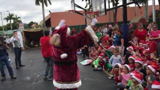 Santa visits Centro Mater Schools