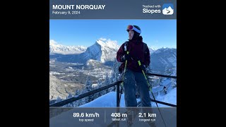 加拿大諾奎滑雪場  2023/24 winter season Mt. Norquay 11th\u002612th ski trip 0209 Feb 2024