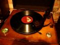 HMV  531 Radiogram chassis playing Jack Hylton on 78 rpm record