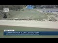 Coastal erosion along Lake Michigan