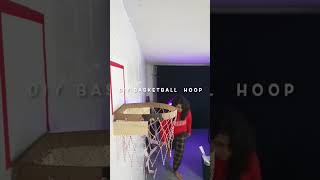 DIY Basketball hoop out of cardboard! #basketballhoop #basketballequipment #basketballhoops